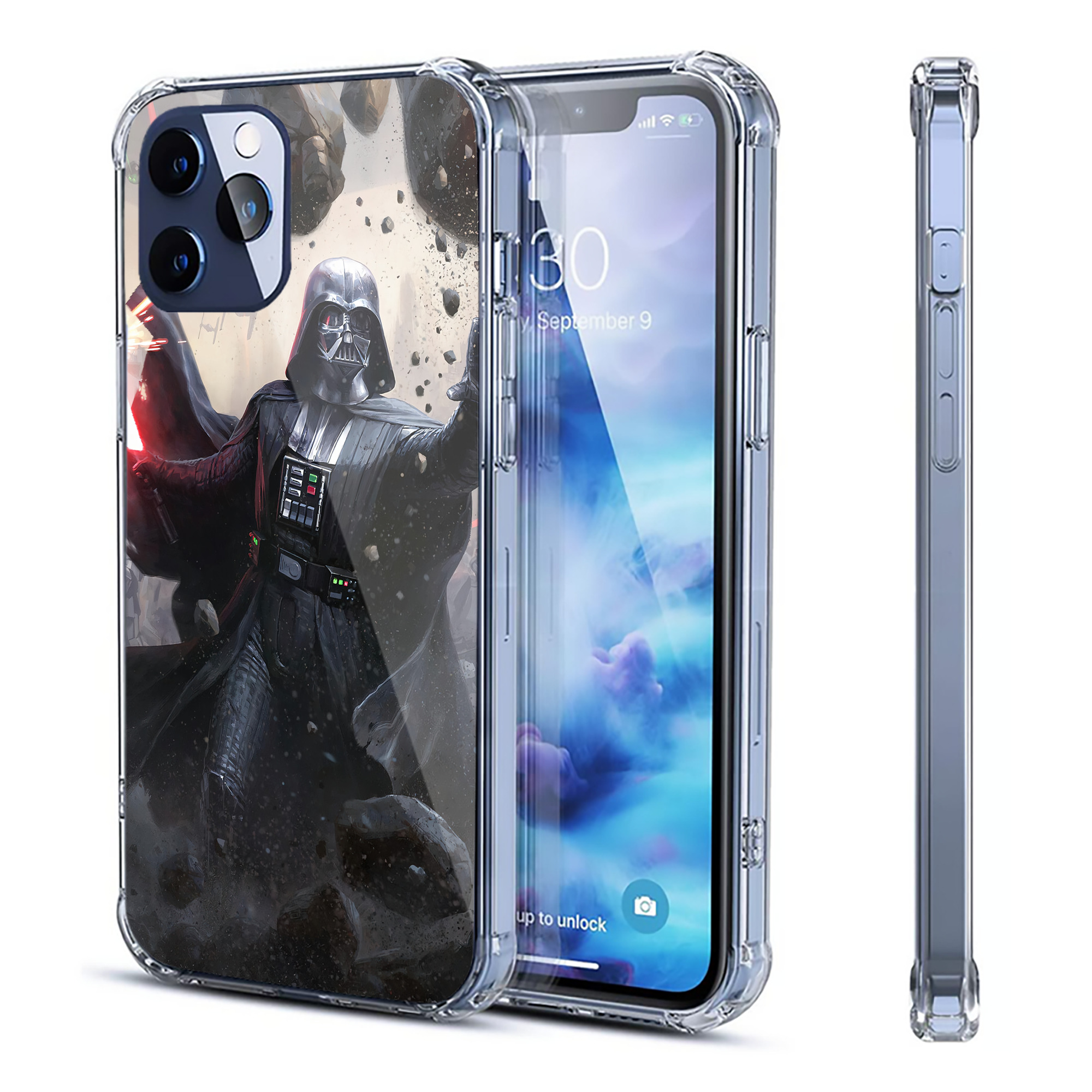 （画像用） スター・ウォーズ Star Wars 【iPhone 12シリーズ対応】透明スマホケース（クリアソフトケース）